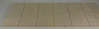 Stabiles Verlegebrett für große Produktionsstückzahl oder schwere Leitungen, 915 x 1830 mm, 36mm Birkensperrholz, Oberfläche natur, 5 Nuten für Messtechnikleitungen, 8 Verriegelungen